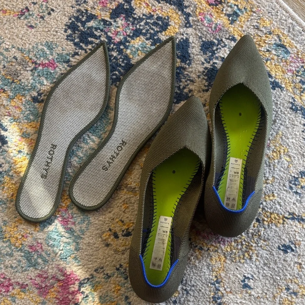 Rothy's Women's Olive Green Flats - Picture 3 of 4